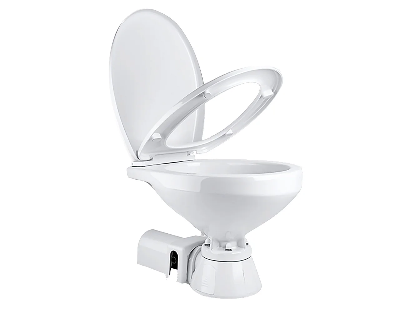 Commodore Electric Marine Toilet - Rear Macerator - Regular Size