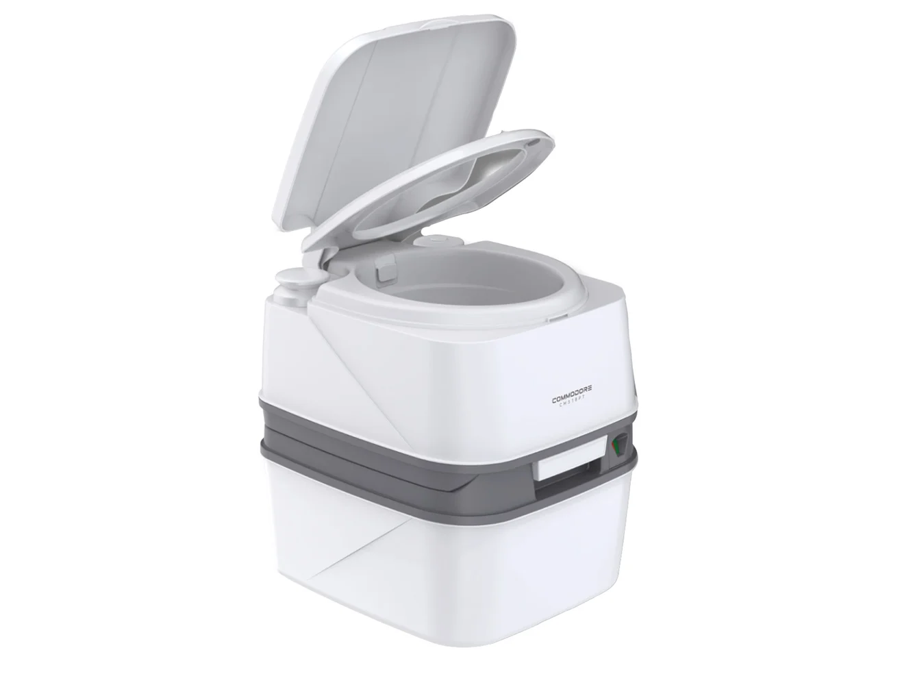 Commodore Premium Portable Travel Toilet - Injection Molded - 18L/4.75 Gallon