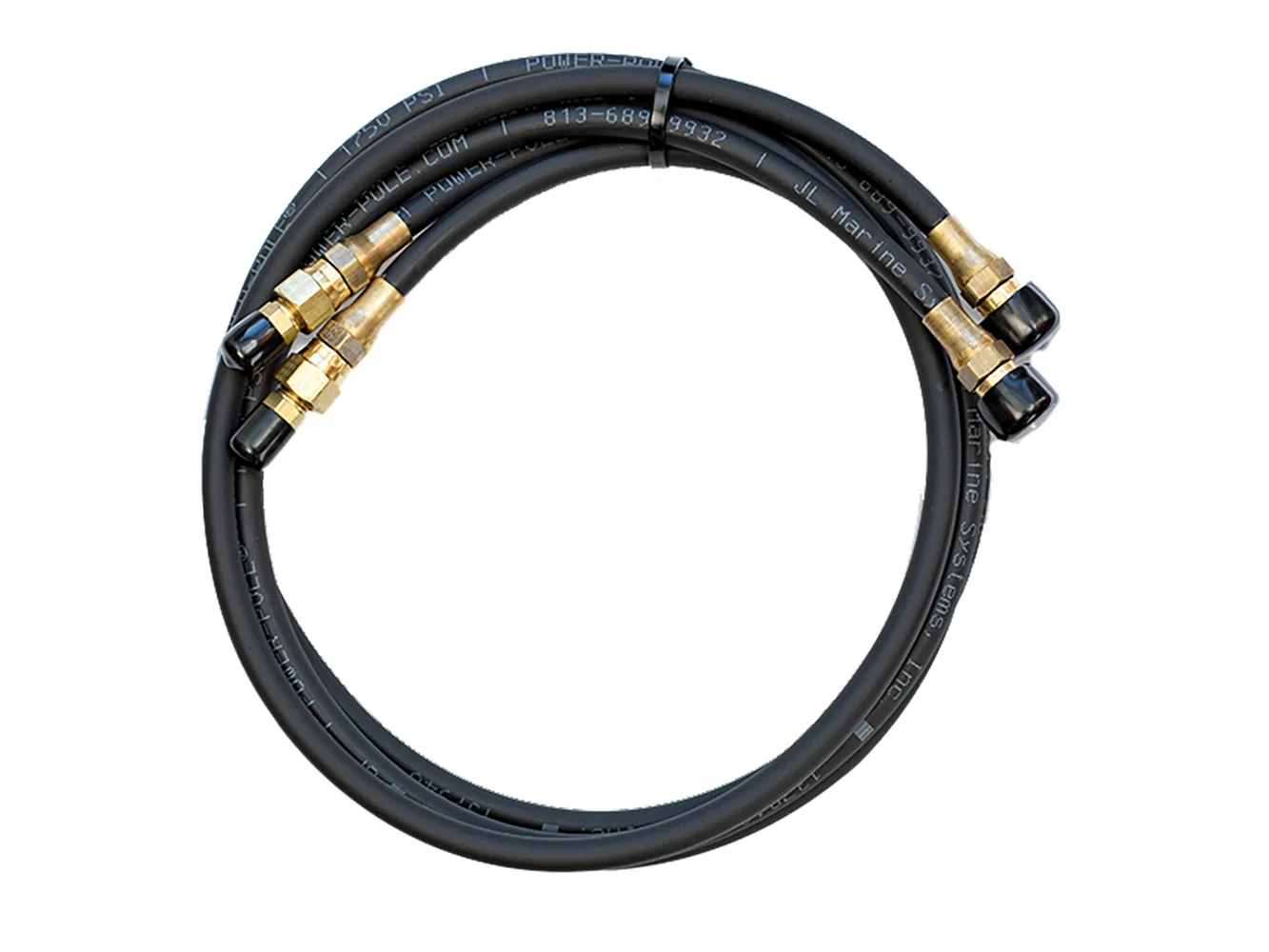 Power-Pole 10 ft. Hydraulic Hose Extension Kit w/Green Marine Fluid
