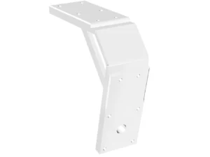 Power-Pole Deck Mount - 8" Aft - 11" Drop - White