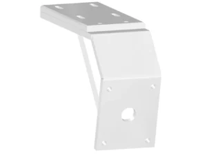 Power-Pole Deck Mount - 8" Aft - 6" Drop - White