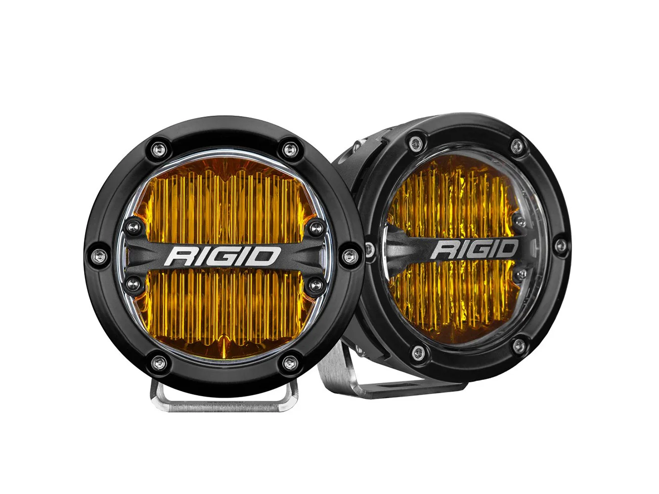 RIGID Industries 360-Series 4" LED SAE Fog Beam - Yellow - Set of 2