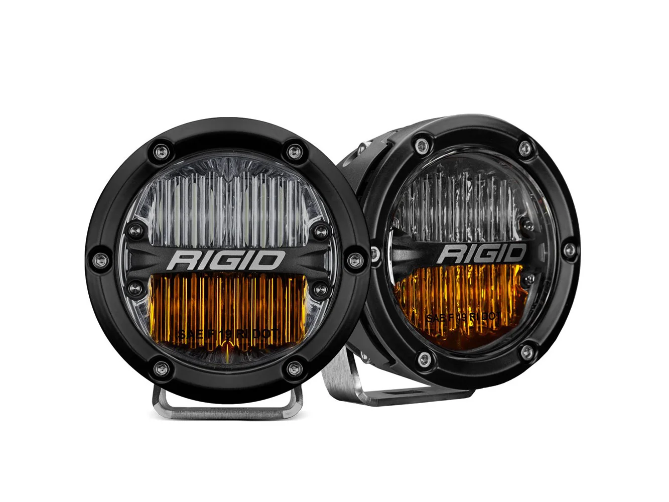 RIGID Industries 360-Series 4" LED SAE Fog Beam - Yellow/White - Set of 2