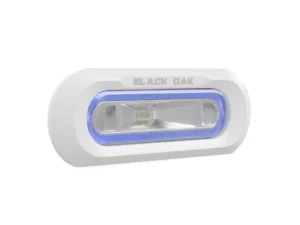 Black Oak Low Pro&trade; Marine Spreader Light - Flush Mount - White Housing - Blue LED
