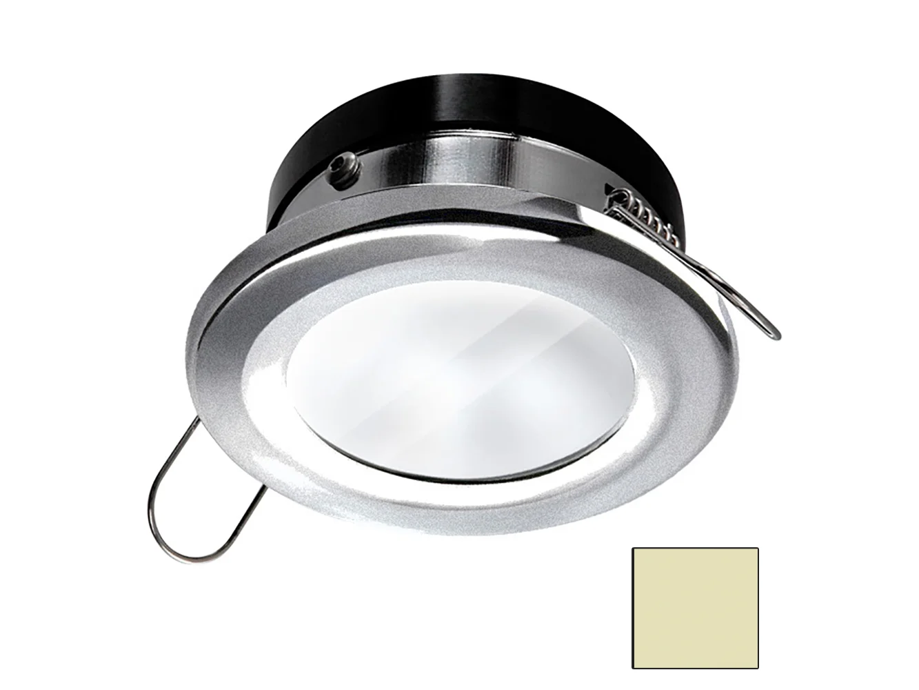 i2Systems Apeiron 4.5W Spring Mount Light Round - Warm White - Brushed Nickel Finish