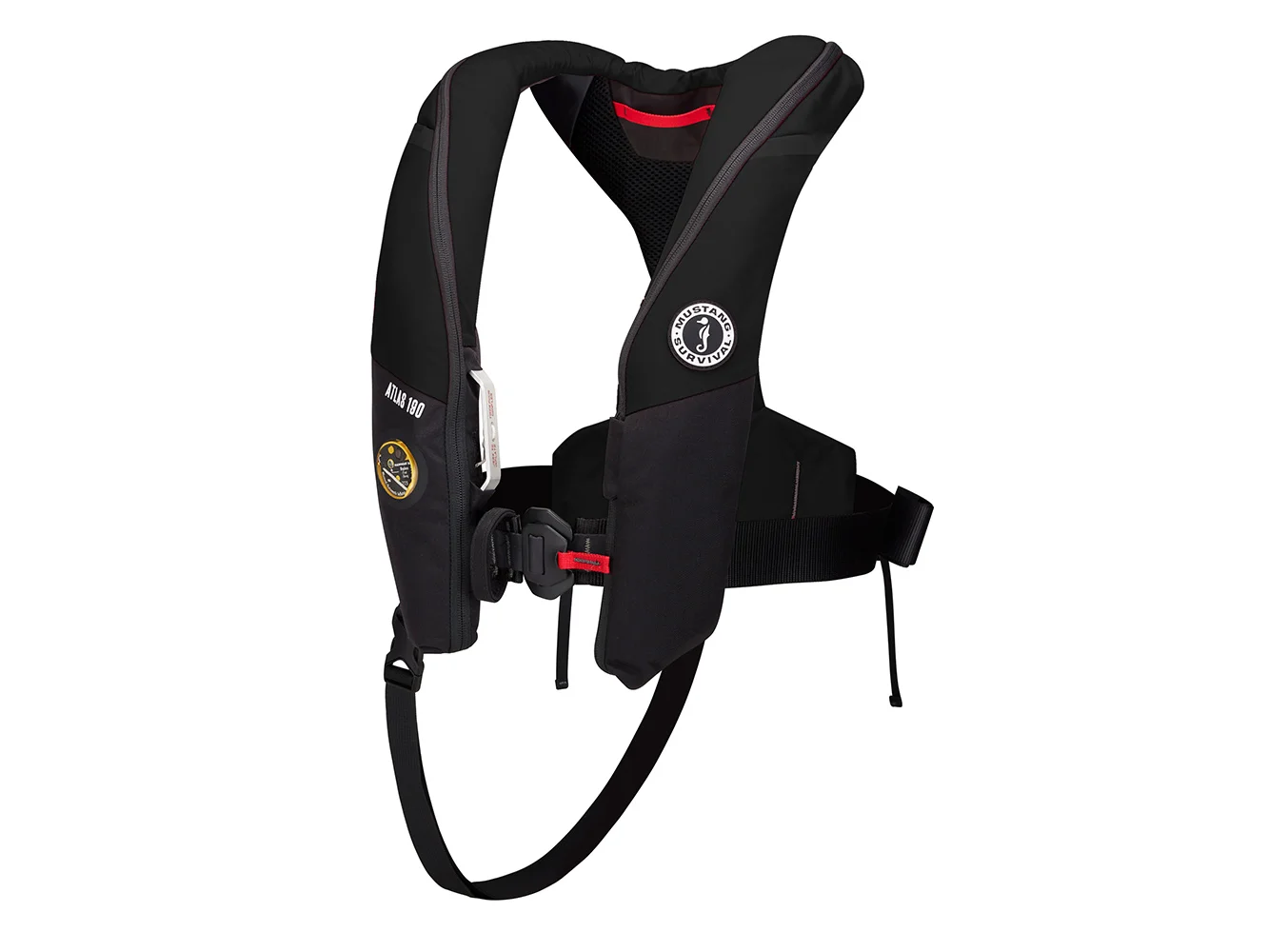 Mustang Atlas 190 DLX Open Ocean Inflatable PFD - Black