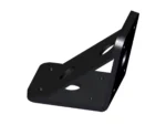 Power-Pole Deck Mount - 0" Setback - 6" Rise - Black