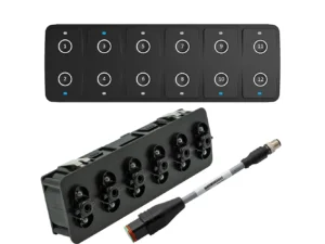 Maretron CKM12 Keypad w/CKM to NMEA 2000&reg; Adapter Cable - 0.2M (Horizontal Orientation)