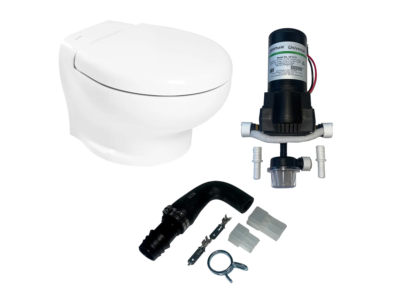 Thetford Nano Eco Compact Toilet Raw Water Kit w/Inlet Pump - 12V