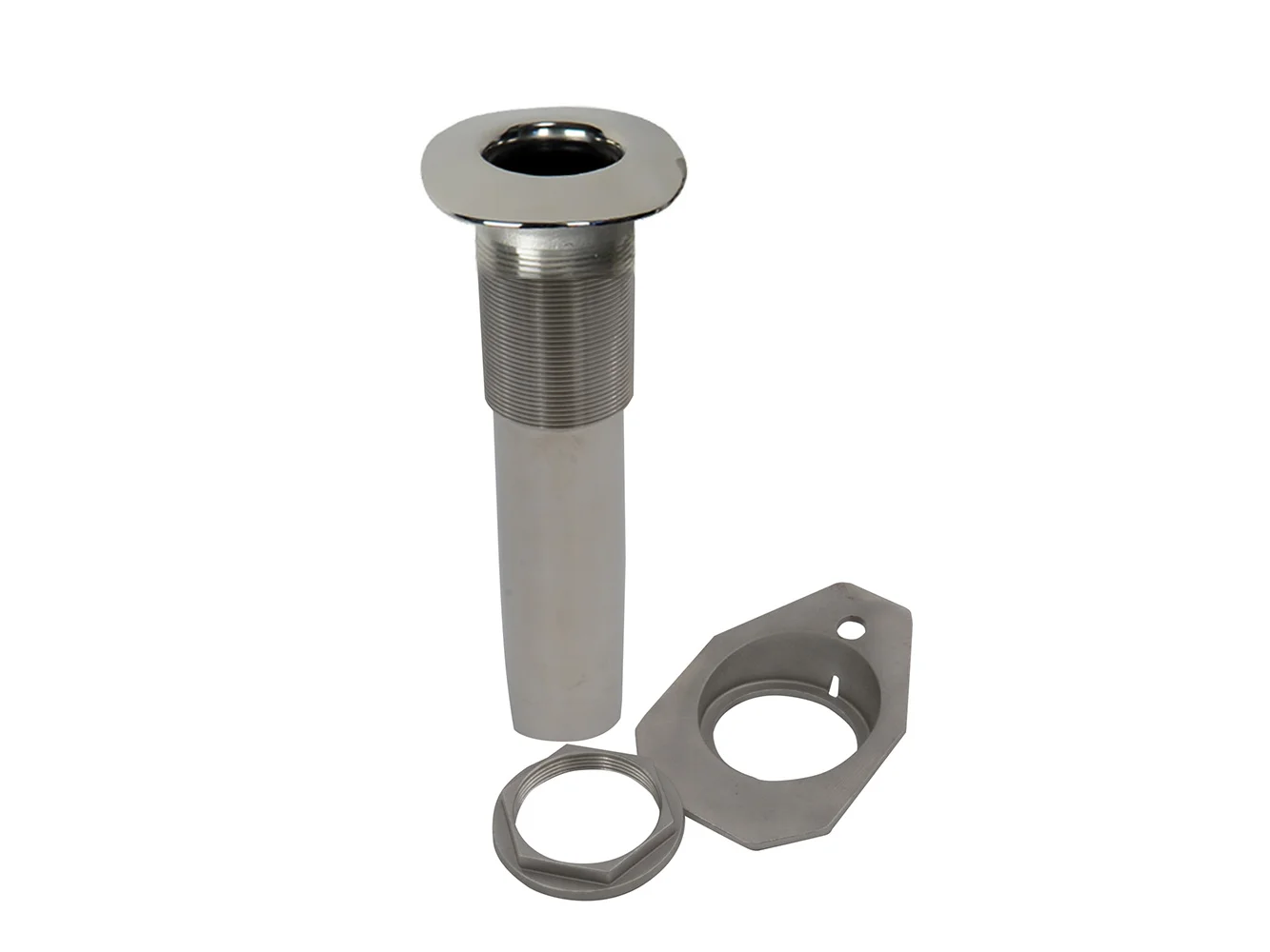 C.E. Smith Screwless Flush Mount Rod Holder - 0 Degree - Black Liner - No Logo