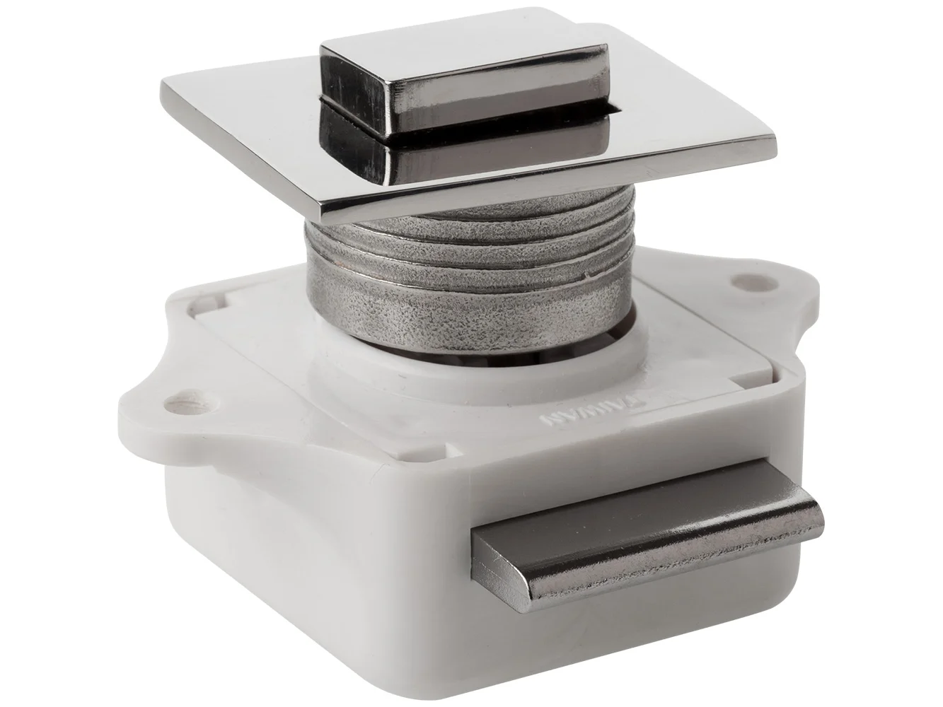 Sea-Dog Push Button Rim Latch - Square - Stainless Steel/Plastic Housing