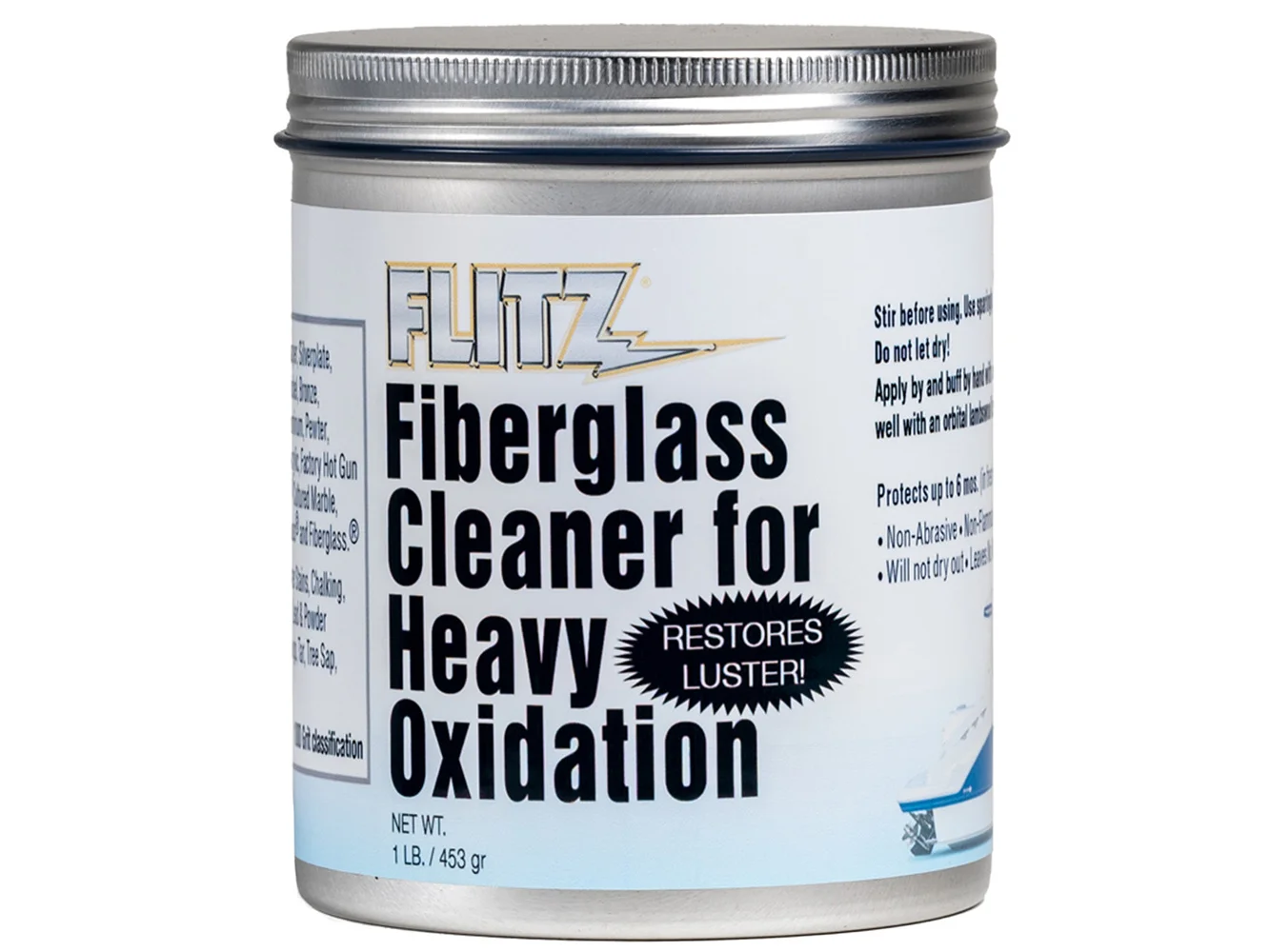 Flitz Fiberglass Cleaner f/Heavy Oxidation - 1lb