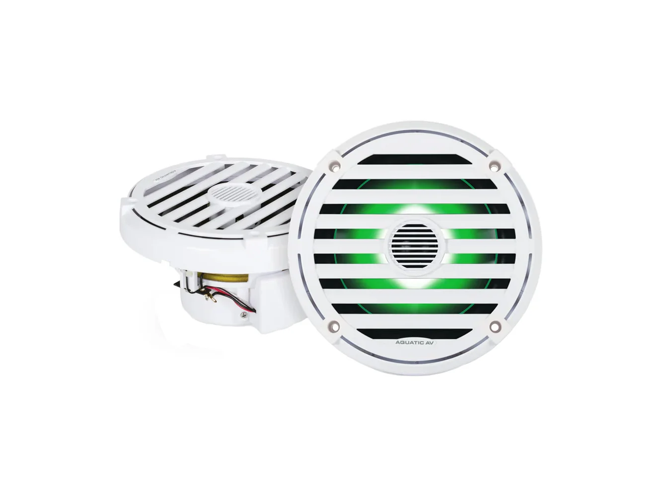 Aquatic AV ELITE 6.5" RGB Speakers - White - Pair