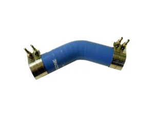 Trident Marine 2-1/2" ID 45&deg; Blue Silicone Molded Wet Exhaust Elbow w/4 T-Bolt Clamps