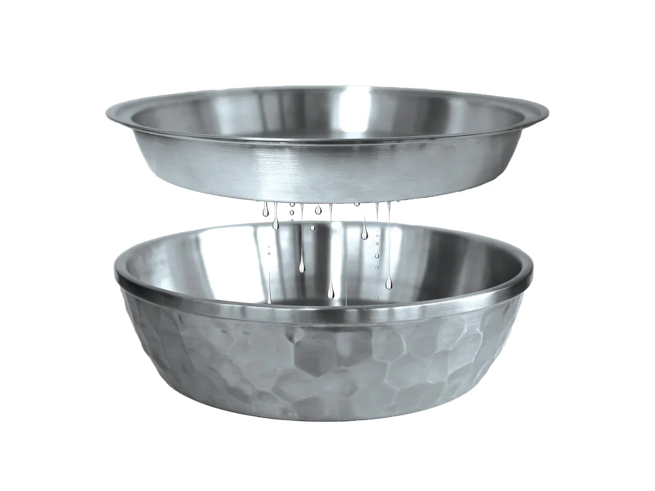 Toadfish Seafood Bowl - 12" - Stainless Steel - 2 Layer Serving Bowl