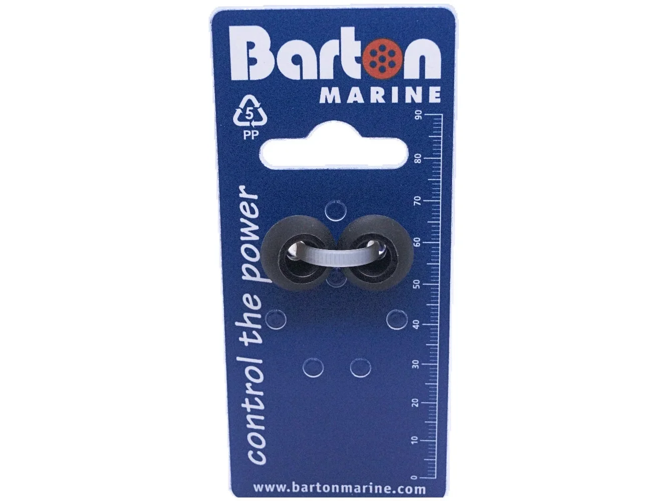 Barton 4mm Rope Stoppers - Black - Pair