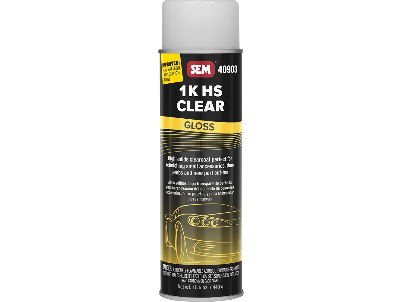 SEM 1K HS Clear - 20oz Aerosol Can - Gloss Finish
