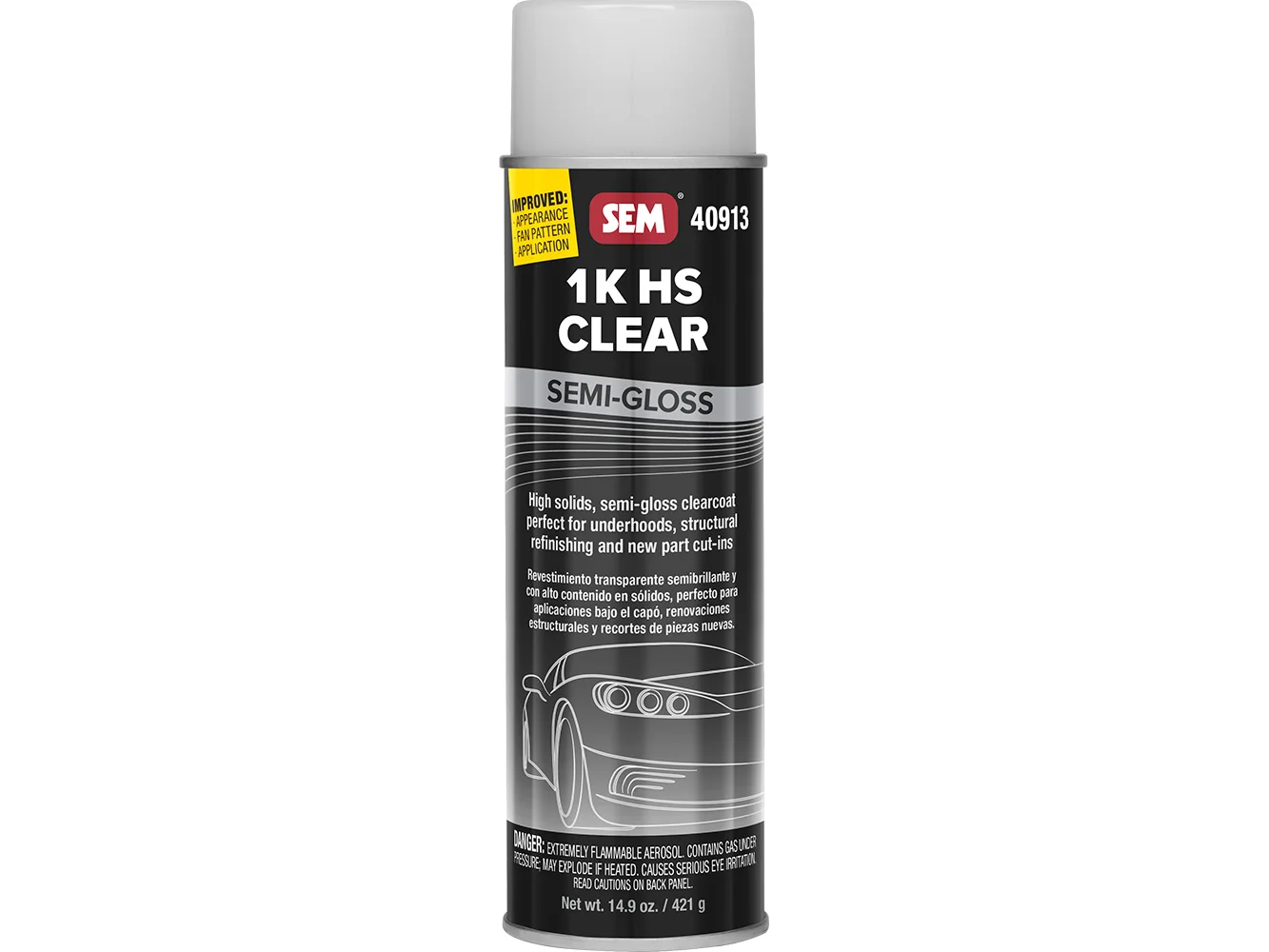 SEM 1K HS Clear - 20oz Aerosol Can - Semi-Gloss Finish