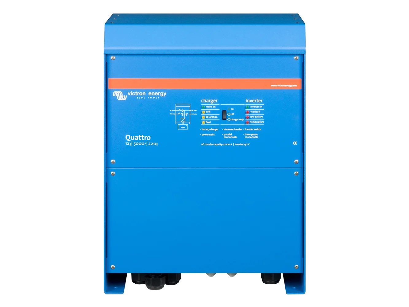 Victron Quattro 12/5000/220-100/100 120V VE.Bus (UL458)