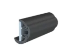 TACO SuproFlex Rub Rail Kit w/Flex Vinyl Overlay Insert - 2"H x 1-1/4"W x 80'L - Black w/Black Insert