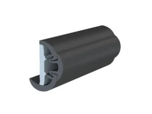 TACO SuproFlex Rub Rail Kit w/Flex Vinyl Overlay Insert - 2"H x 1-1/4"W x 80'L - Black w/Black Insert