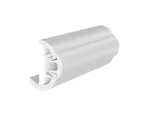 TACO SuproFlex Rub Rail Kit w/Flex Vinyl Overlay Insert - 2"H x 1-1/4"W x 80'L - White w/White Insert