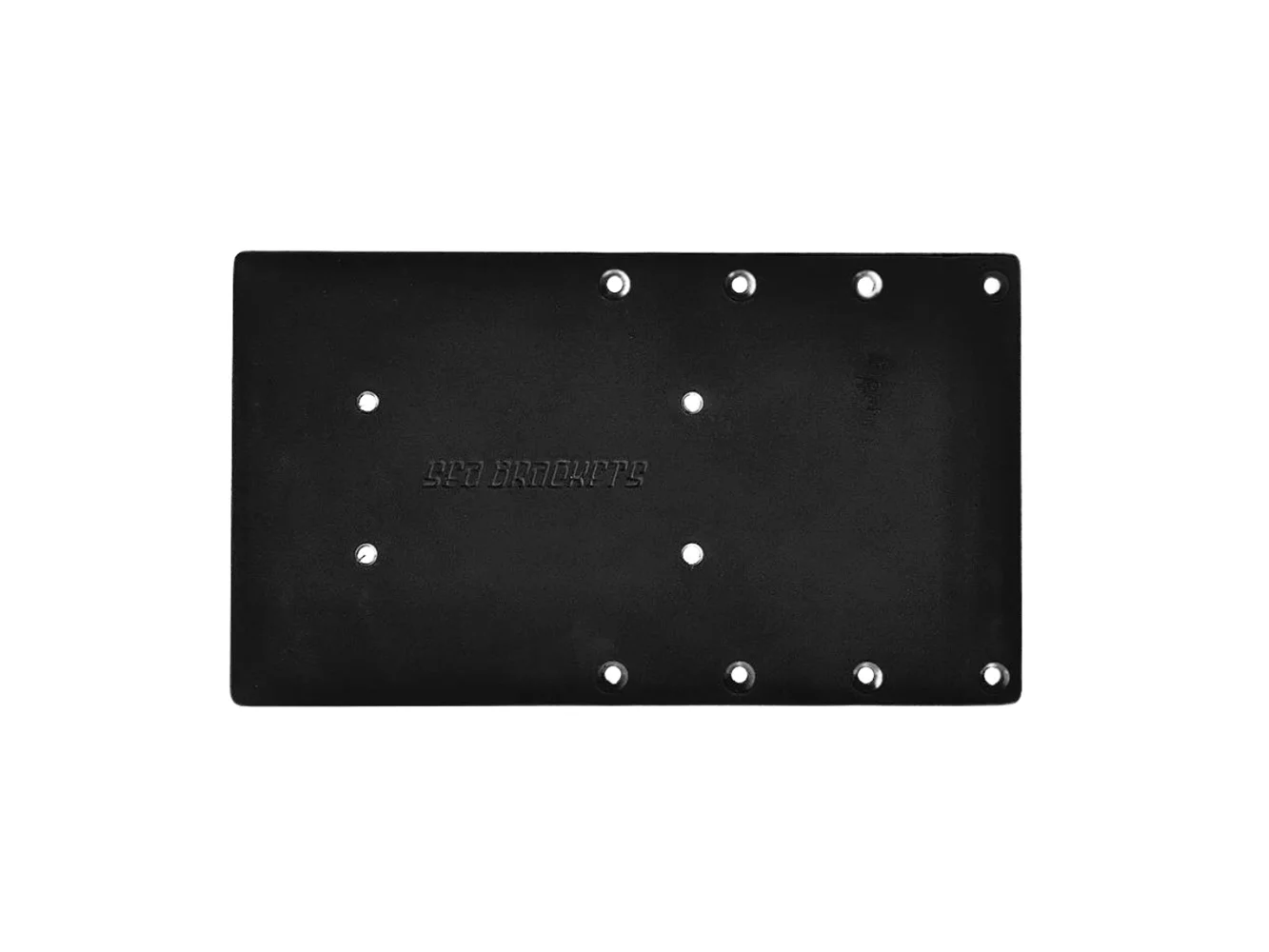 Sea Brackets 14" Straight Trolling Motor Plate f/Garmin Kraken - Black