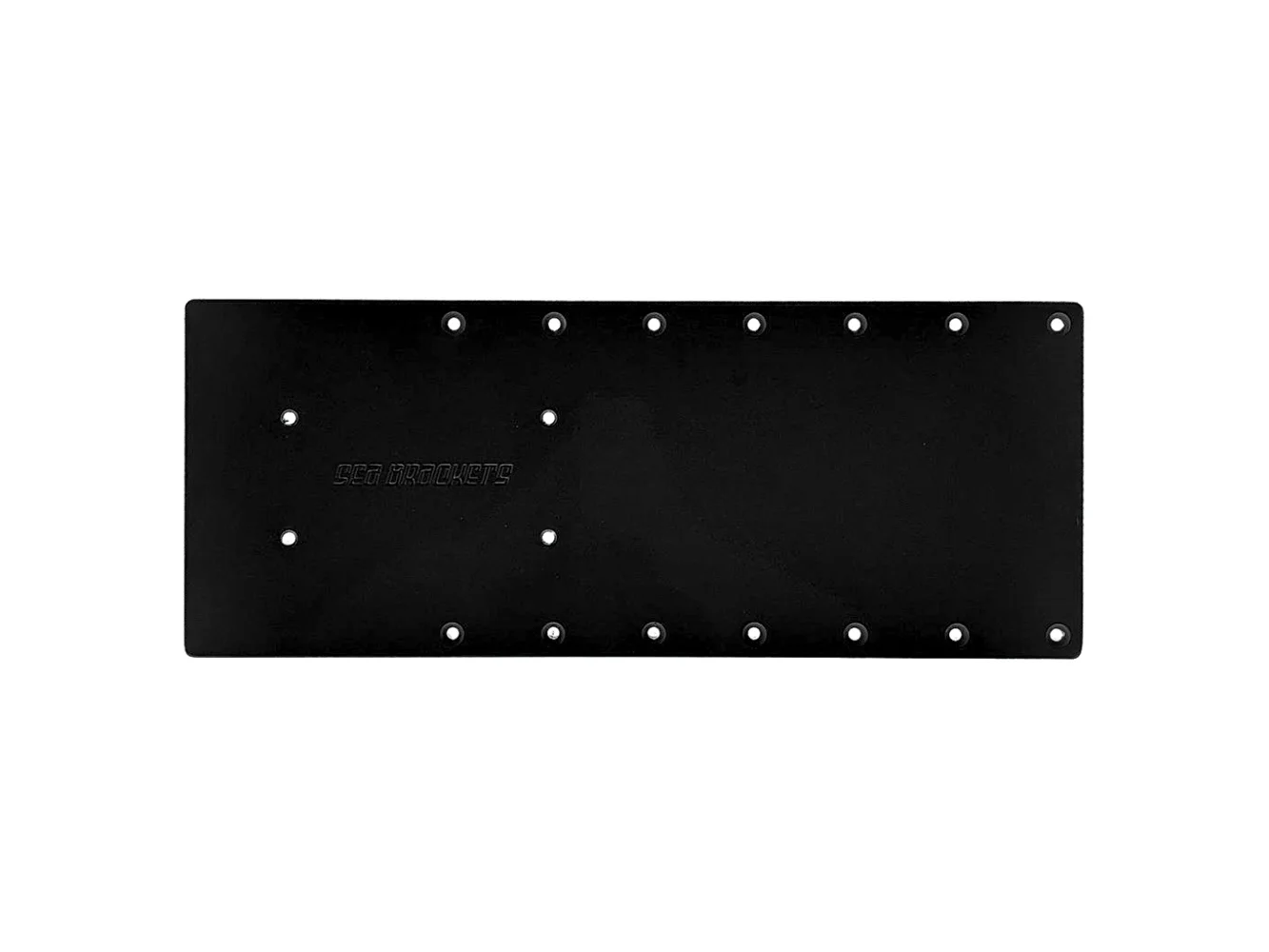 Sea Brackets 20" Straight Trolling Motor Plate f/Garmin Kraken - Black