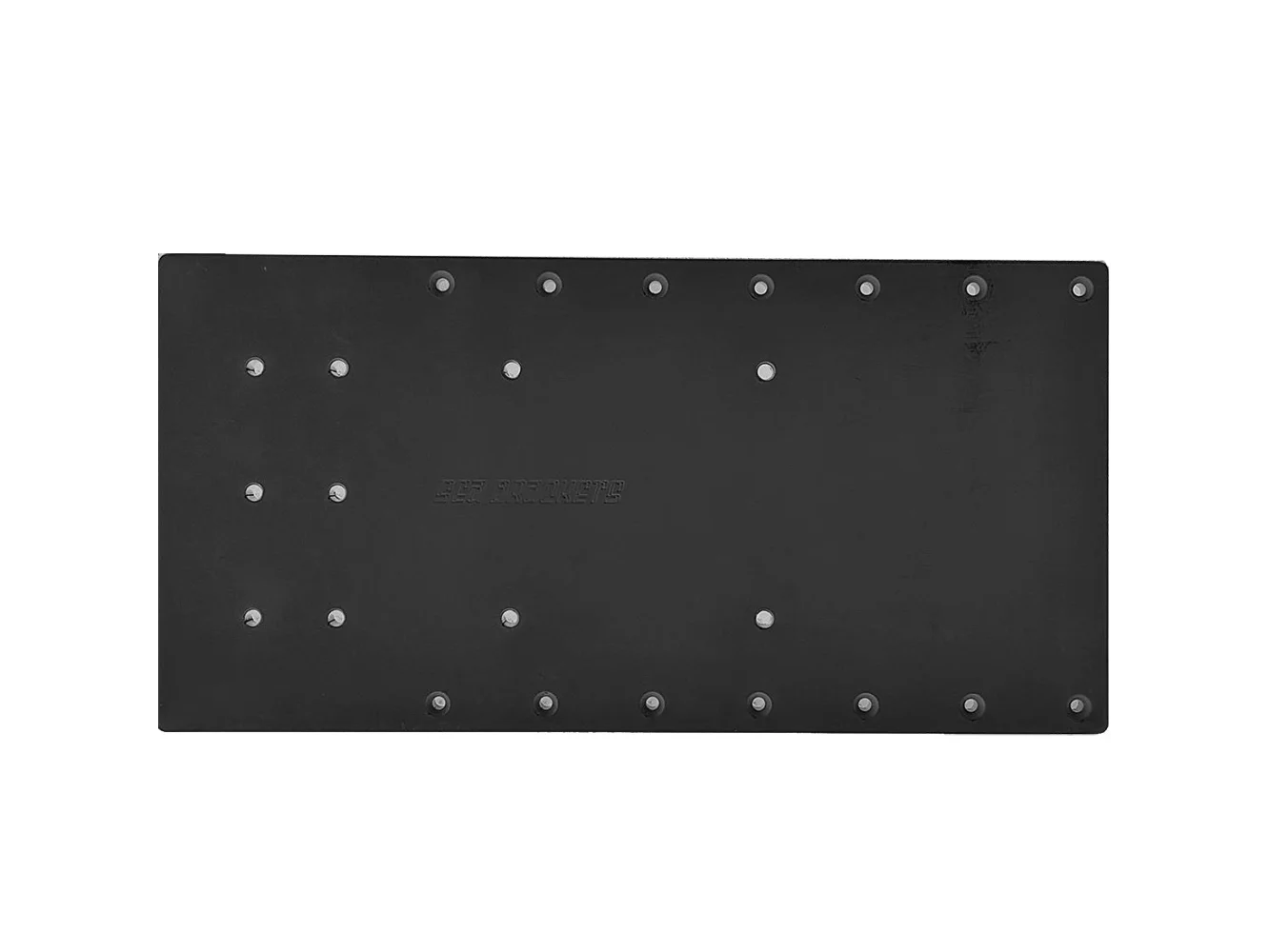 Sea Brackets 20" Straight Trolling Motor Plate f/Minn Kota Quest - Black
