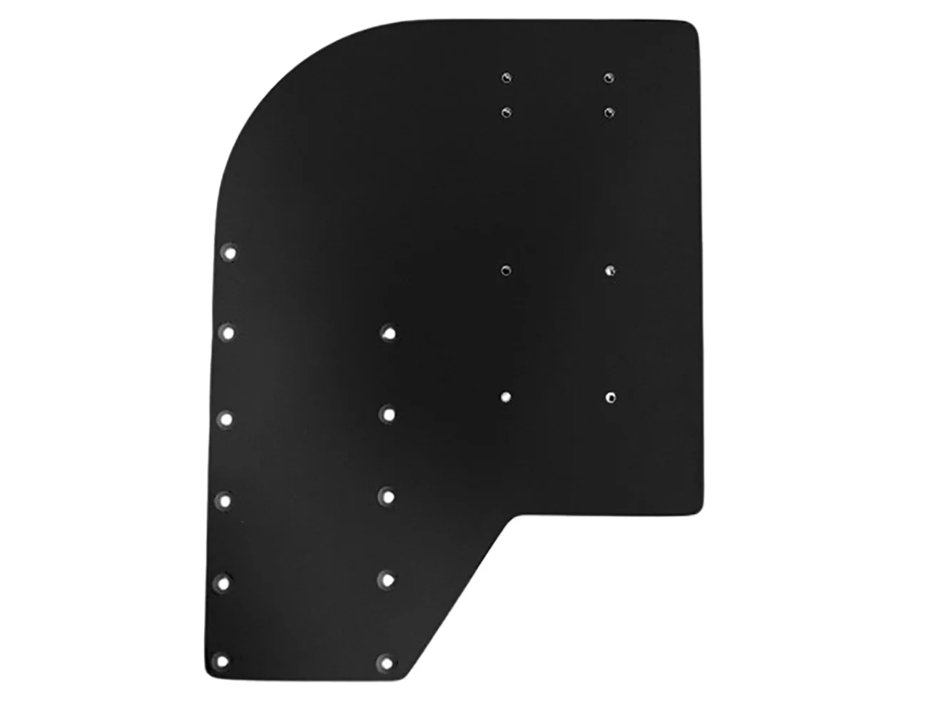 Sea Brackets Small Offset Trolling Motor Plate - Black