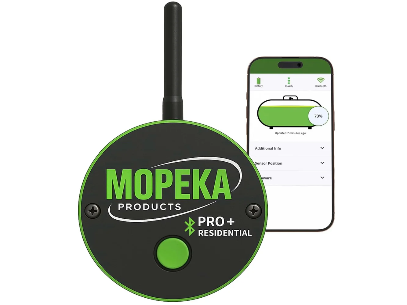 Mopeka PRO+ Residential BLE - LR f/48" Tall Tanks or Less