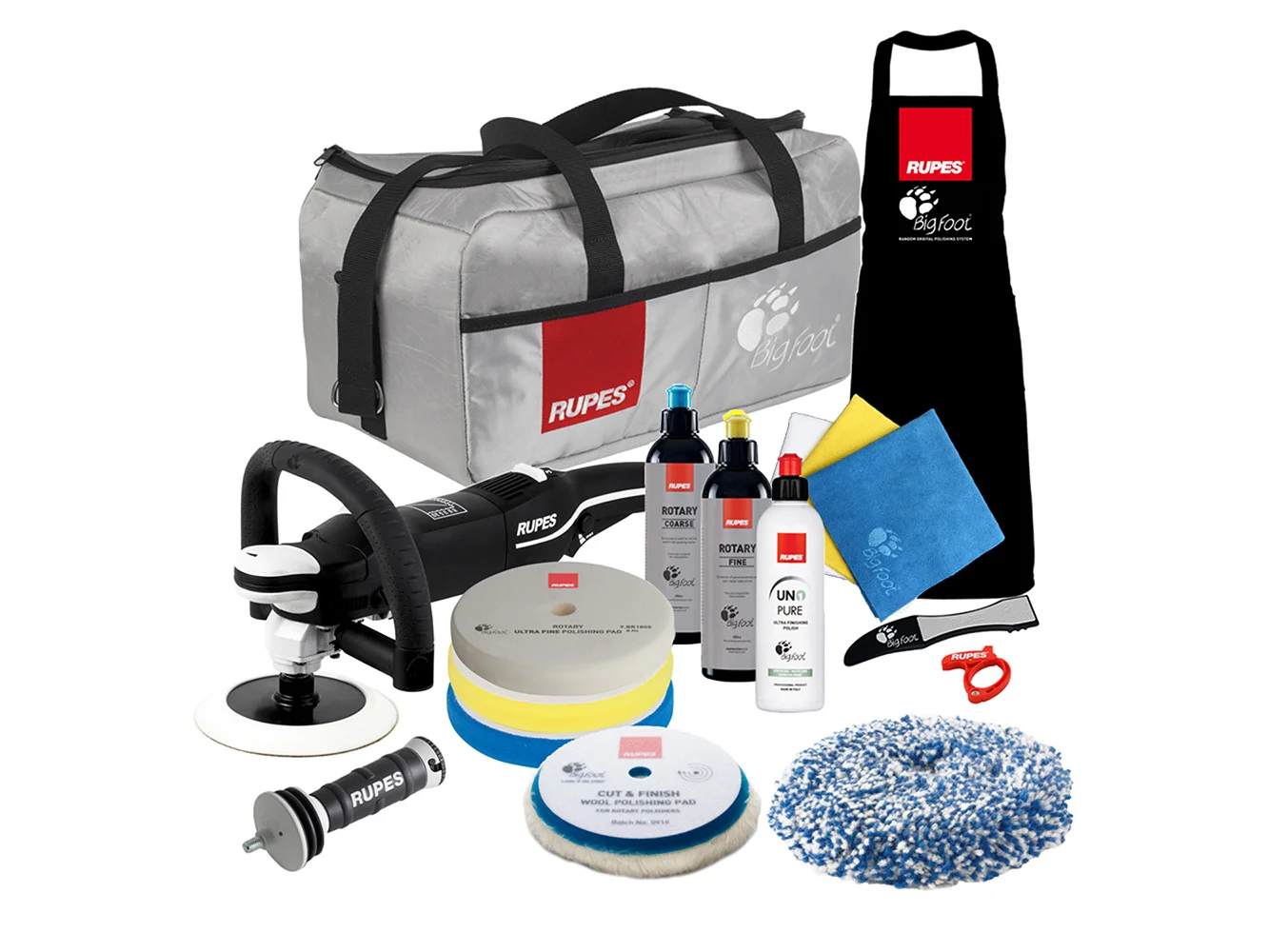 RUPES Rotary Polisher Bigfoot LH19E Complete Kit