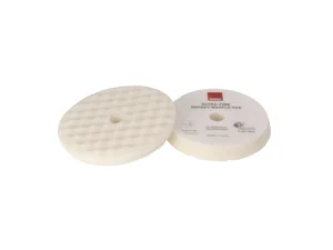 RUPES Velcro Waffle Ultra-Fine Polishing Foam Pad f/Rotary Polishers 90mm - White