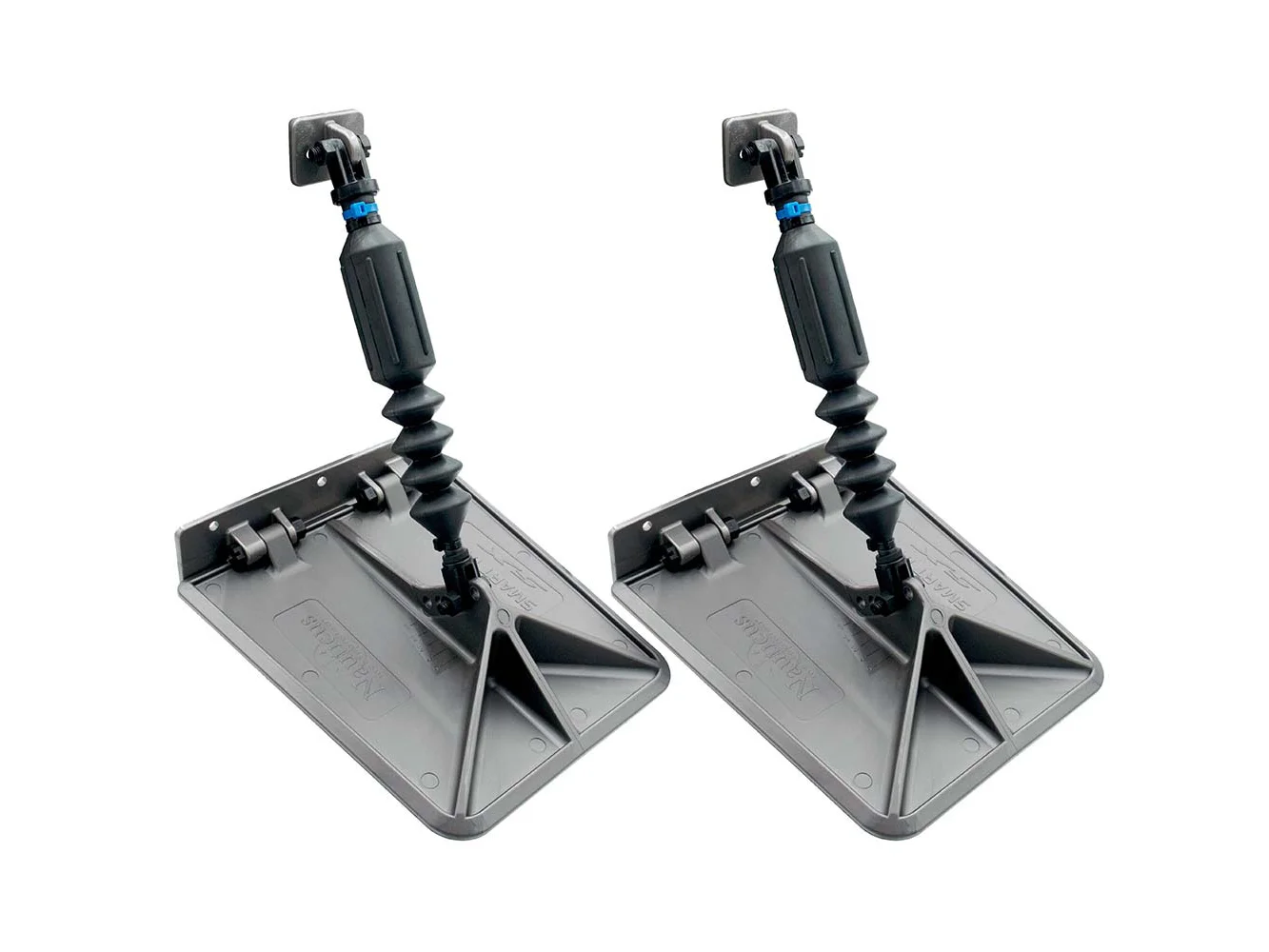 Smart Tabs SX Trim Tabs by Lectrotab 9.5" x 10" f/18'-22' Boats w/80lb Actuators - 150-240HP - Gunmetal Grey