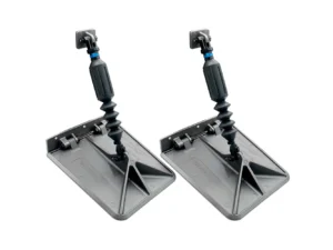 Smart Tabs SX Trim Tabs by Lectrotab 9.5" x 10" f/16'-18' Boats w/60lb Actuators - 60-150HP - Gunmetal Grey