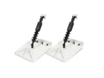 Smart Tabs SX Trim Tabs by Lectrotab 9.5” x 10” f/13'-15’ Boat w/30 - 40HP - White