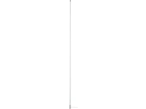 Scout 8' White VHF Antenna 6dB Stainless Steel Ferrule w/5M RG-58 Coax Includes PL-259 KS-42