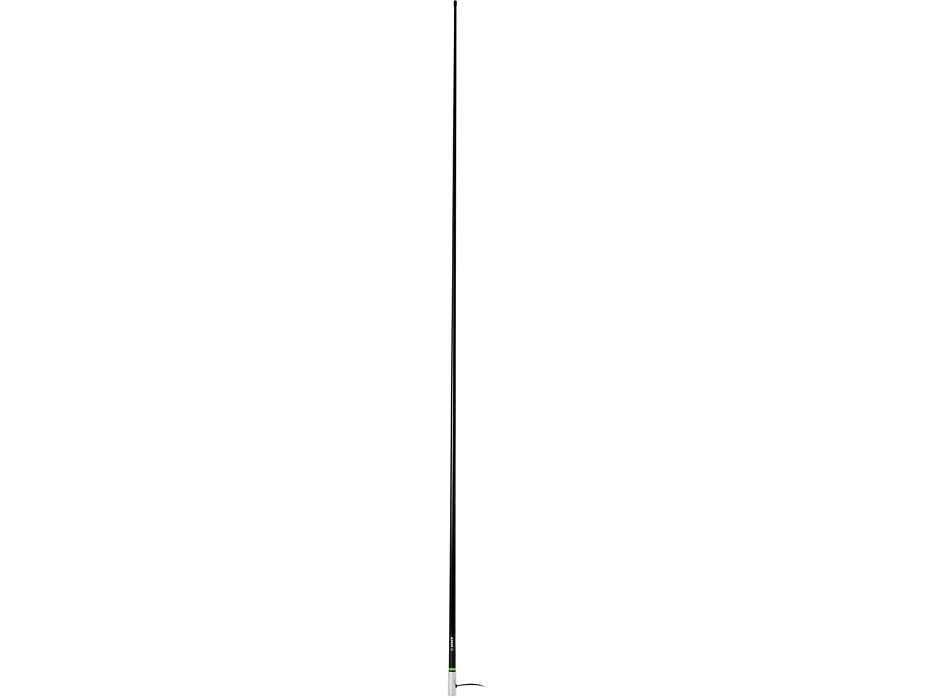 Scout 8' Black VHF Antenna 6dB Heavy Stainless Steel Ferrule w/6M RG-8x Includes PL-259 Heavy Duty Offshore Antenna KS-43