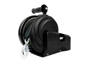 Powerwinch Select Series Winch 2,000lb, 2 Speed, 8" Crank Arm - Carbon Black
