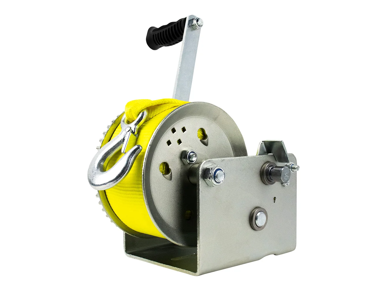 Powerwinch Utility Series Winch 3,200lb, 2 Speed, 9" Crank Arm - Zinc