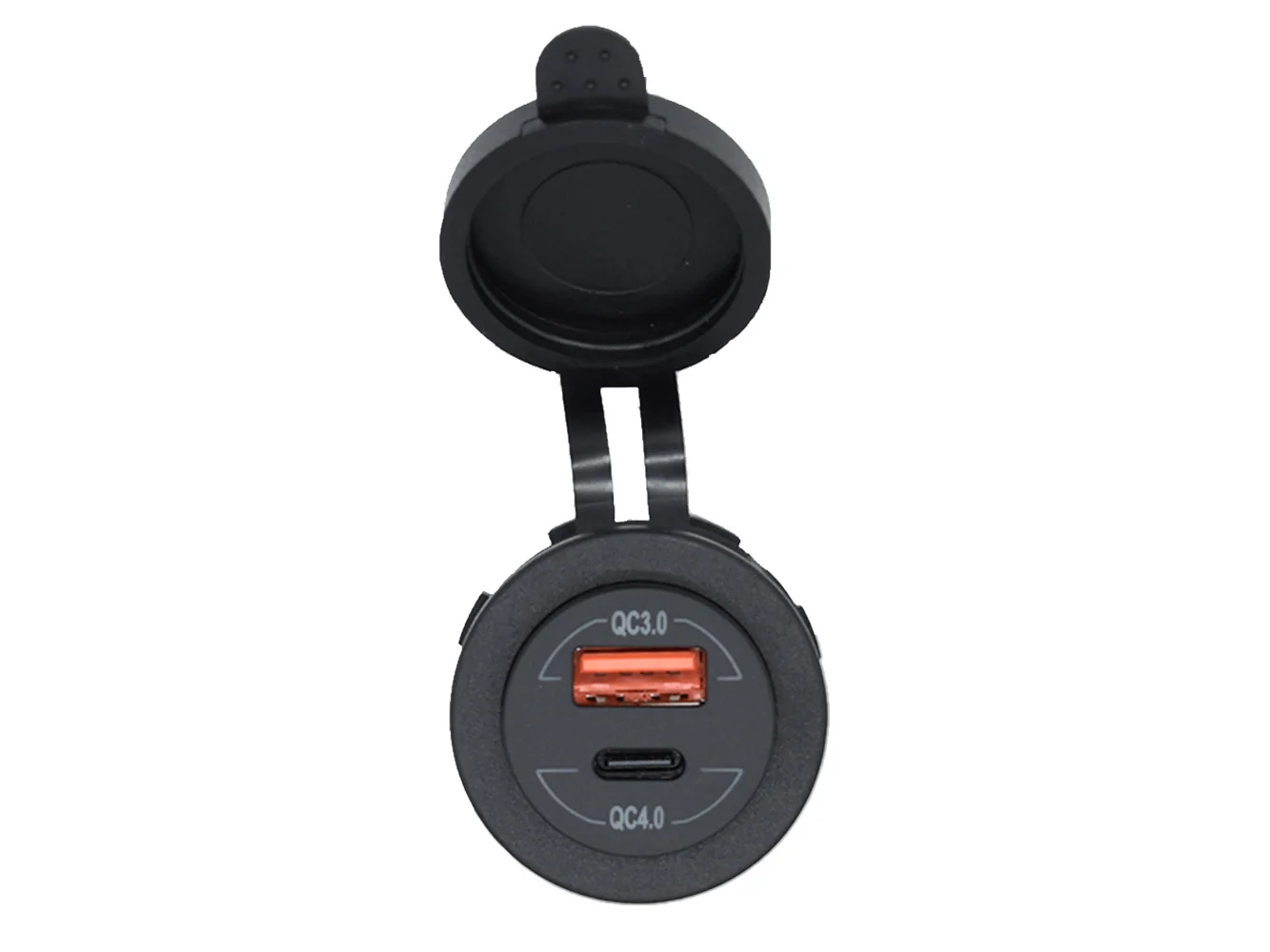 Bluewater Round Dual USB/USB-C Charger