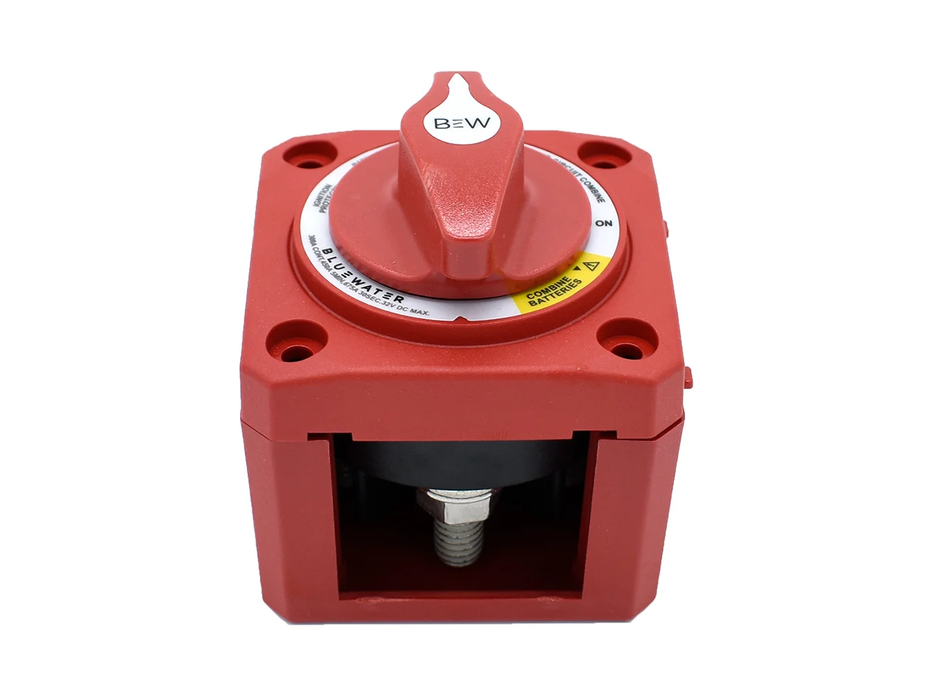 Bluewater Off/On Combine Battery Switch w/o Base - Surface Mount - Red