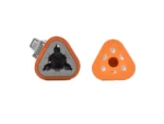Bluewater 3 Position Female Deutsch Connector w/Wedge Lock