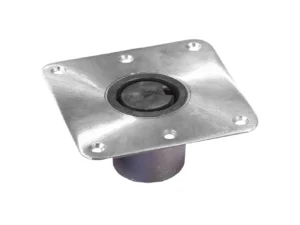Springfield 2-3/8" Plug-In&trade; Stainless Steel Square Base - 7"x7"