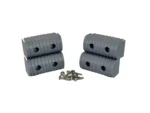 Caliber BunkWrap End Cap 2x4" Grey Accessory Kit w/Stainless Steel Hardware *4-Pack