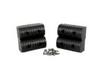 Caliber BunkWrap End Cap 2x4" Black Accessory Kit w/Stainless Steel Hardware *4-Pack