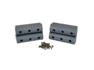 Caliber BunkWrap End Cap 2x6" Grey Accessory Kit w/Stainless Steel Hardware *4-Pack