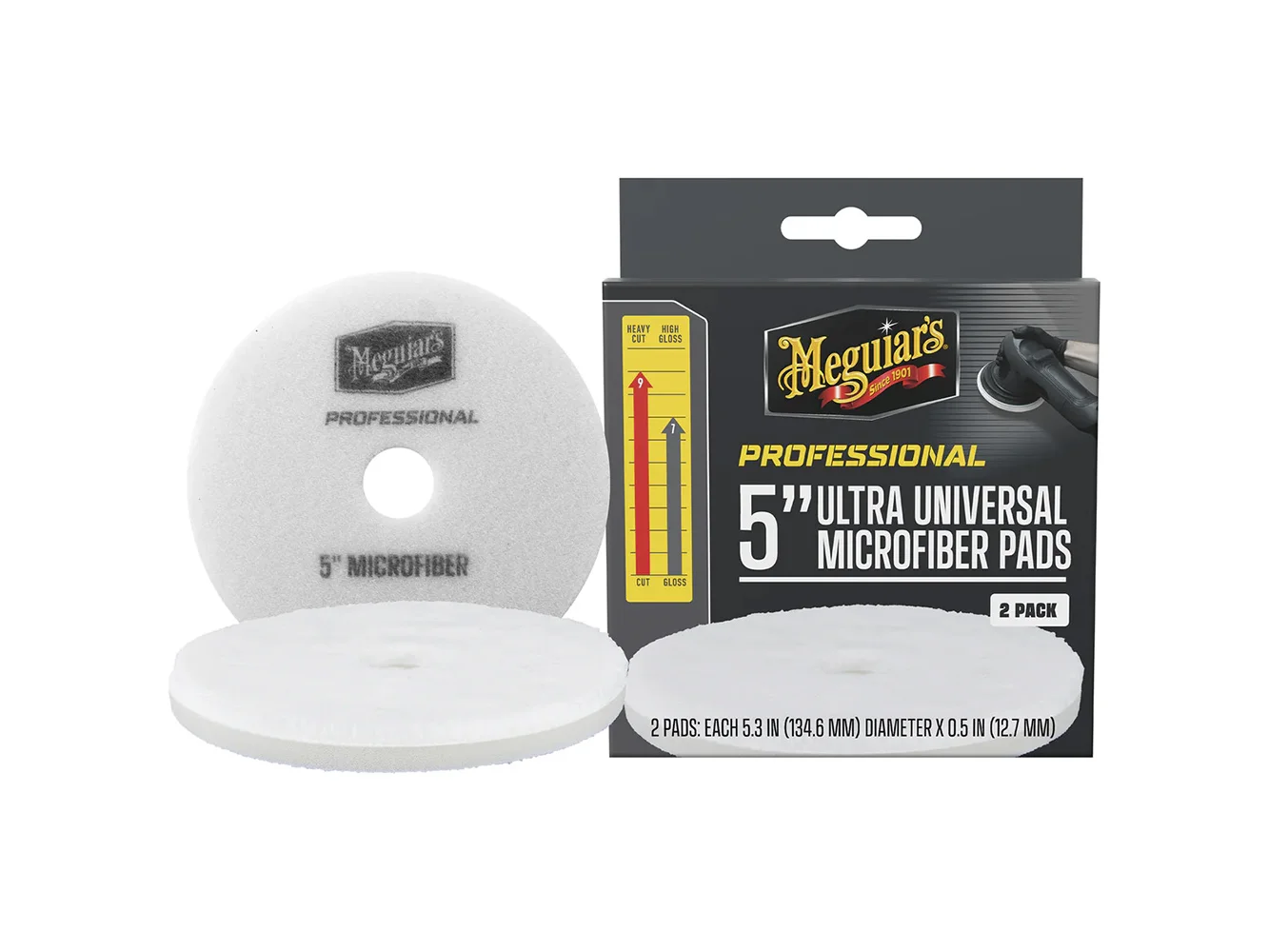 Meguiar's Professional 5" Ultra Universal Microfiber Pads *2-Pack