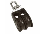 Barton Size 2 35mm Plain Bearing Pulley Block Double w/Swivel
