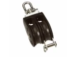Barton Size 2 35mm Plain Bearing Pulley Block Double Swivel & Becket